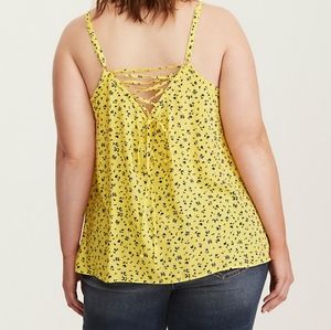 Torrid FLORAL Challis Swing Cami Size 5 Baby Doll Top